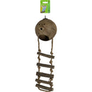 Vogelspeelgoed Boon Kokosnoot met touwladder en schroefdraad.