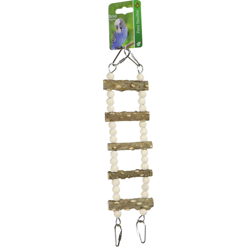 Vogelspeelgoed houten ladders met kralen  29cm/37/46 Cm