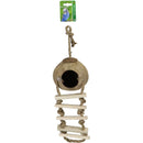 Vogelspeelgoed Boon kokosnoot + touwladder 30cm