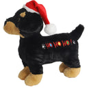 Honden Speelgoed speeltjes kerst Boon hond kerstspeelgoed hond+hohoho+piep zwart/ bruin 30cm