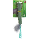 Kattenspeelgoed Boon kattenspeelgoed Boon katten speelgoed worstelspeeltje+kurk+veren+catnip blauw 23cm