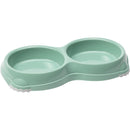 Honden/Katten voer/water bakken Boon Moderna plastic hondenbakken smarty dubbel mint green 2x200ml