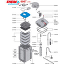 Aquarium filter Eheim thermo-buitenfilter Professional 5e Wifi 600T.