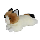 Boony natural decorations kat pluche liggend lapjes 30 cm