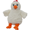 Hondenspeelgoed zachte knuffels kuiken met piep geluid  wit  20 cm