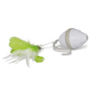 Kattenspeelgoed Speedy mouse wit/groen