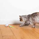 Kattenspeelgoed Kattenspeeltje Racing Roller wit