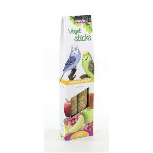 Vogel voeders Snacks Vogelsticks ESVE Parkiet Honing en Fruit