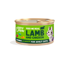 Kattenvoeding natvoer Edgard & Cooper Cat Adult Lamb And Chicken Chunks In Sauce 18 x 85 gr