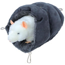 Hamster slaapzak pluche grijs, 25 cm. - Dierplezier.nl