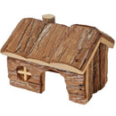 Hamsterhuis met puntdak 'Natural', 14 cm. - Dierplezier.nl