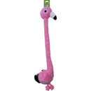 Hondenspeelgoed Boon XXL Flamingo Langnek pluche met piep, 80 cm.