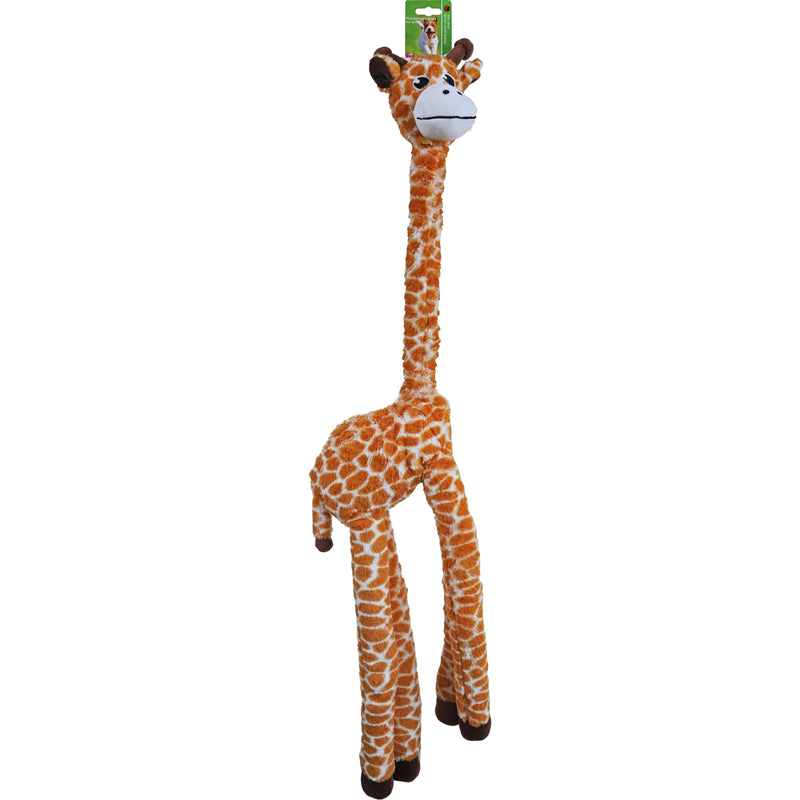 Hondenspeelgoed Boon XXL Giraffe Langnek 85 Cm pluche met piep, 80 cm.