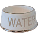 Hondenwaterbak wit/zilver ”WATER - Dierplezier.nl