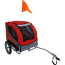 Honden fietskar Fietskar Boon fietskar Runner 1, rood/grijs