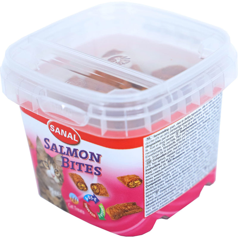 Sanal kat salmon bites cups, 75 gram