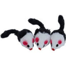 Boon kattenspeelgoed Bontmuizen zwart/wit met ratel geluid