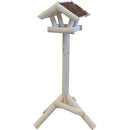 Vogelhuis Buitenvogel  Wintervogelhuis Voederhuis De Blanke wit mini met tenen dak.