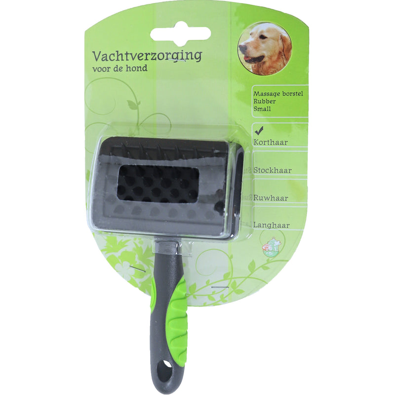 Massageborstel rubber hond