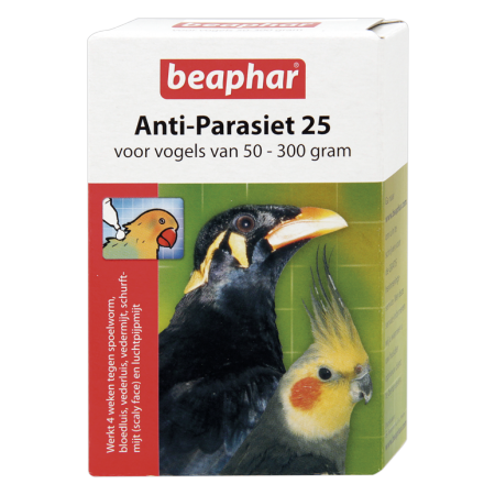 Anti-Parasiet 25 voor vogels van 50-300 gram