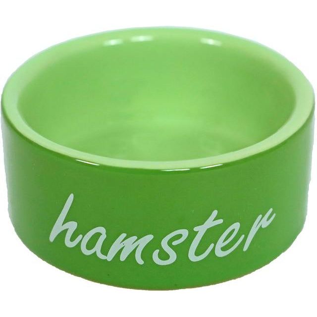 Hamster eetbak steen Ø 8 cm, groen. - Dierplezier.nl