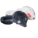 Boon kattenspeelgoed blister a 2 bontmuis grijs/wit, 7,5 cm.