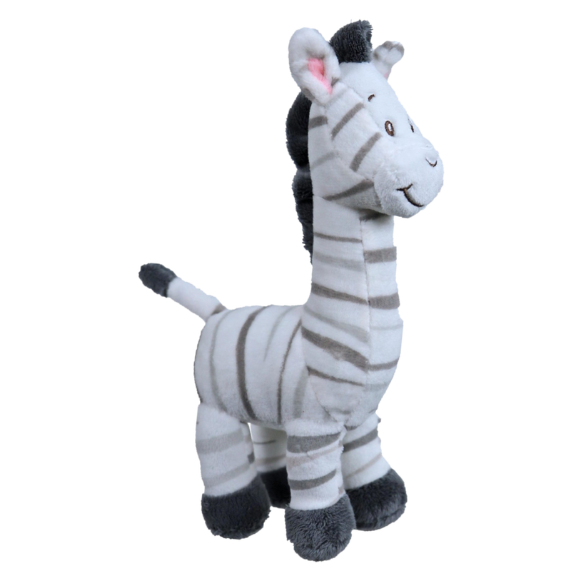Boon pluche staande zebra of zebra, 20 cm