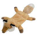 Honden speelgoed   Jack and Vanilla FLATTIES Vos met dikke kop en 6 pieperjes