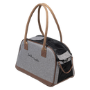 Transpoort tas Honden/katten JV BIZOU Draagtas Grijs/Bruin-41x20x25cm