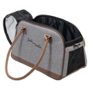 Transpoort tas Honden/katten JV BIZOU Draagtas Grijs/Bruin-41x20x25cm