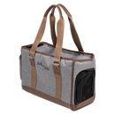 Transpoort tas Honden/katten JV BIZOU Draagtas Grijs/Bruin-39x18x26cm