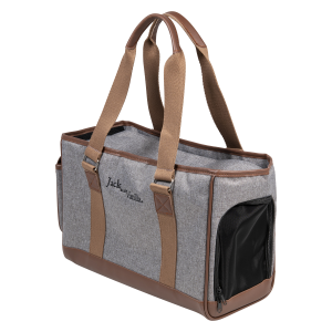 Transpoort tas Honden/katten JV BIZOU Draagtas Grijs/Bruin-39x18x26cm