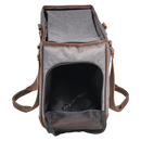 Transpoort tas Honden/katten JV BIZOU Draagtas Grijs/Bruin-39x18x26cm