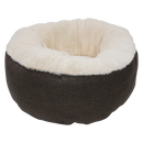 Honden/kattenmanden  JV Nimba Hoge mand bruin met zeer zachte bonte witte binnen vacht. ( verkrijgbaar in 2 maten )