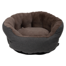 Honden/kattenmanden  JV Nimba Sofa Grijs/Beige  Binnen voering Donker Bruin ( Verkrijgbaar in 3 maten )