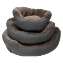 Honden/kattenmanden  JV Nimba Sofa Grijs/Beige  Binnen voering Donker Bruin ( Verkrijgbaar in 3 maten )