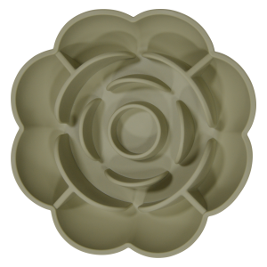 Hondenbakken/Waterbakken Schrokbak JV House of Colors BONAPP(5th) Voerbak Roos antislip Siliconen Slow Feeder Hondenkom met Zuignap Groen Ø18,5×4 cm