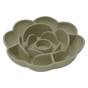 Hondenbakken/Waterbakken Schrokbak JV House of Colors BONAPP(5th) Voerbak Roos antislip Siliconen Slow Feeder Hondenkom met Zuignap Groen Ø18,5×4 cm