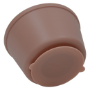 Voederbakken/Waterbakken schrokbak JV House of Colors BONAPP(5th) Voerbak Hond antislip Siliconen Slow Feeder Hoge Hondenkom met Zuignap Bruin Ø15,5×10 cm