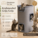 Krabpaal/klimmeubel Boon Krab/Klimmeubels krabmeubel sisal 2-gaats grijs/grijs 75 cm