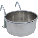 Vogelvoeder/drinkbak Vogel Boon voerbak RVS met houder universeel,