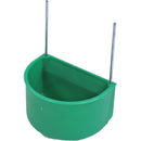 Vogelvoer/waterbak Vogel Kolibrie-bakjes klein groen, met metalen haak.