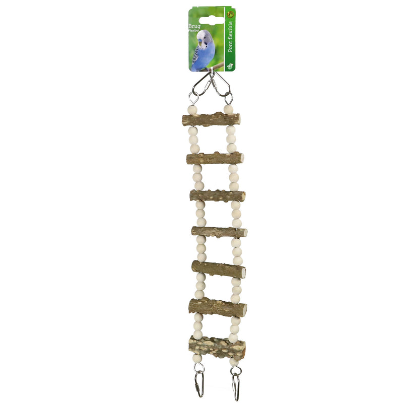 Vogelspeelgoed houten ladders met kralen  29cm/37/46 Cm