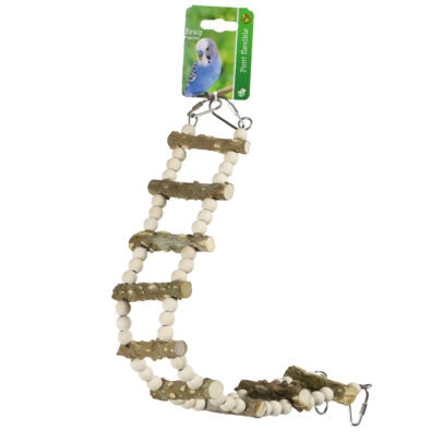 Vogelspeelgoed houten ladders met kralen  29cm/37/46 Cm