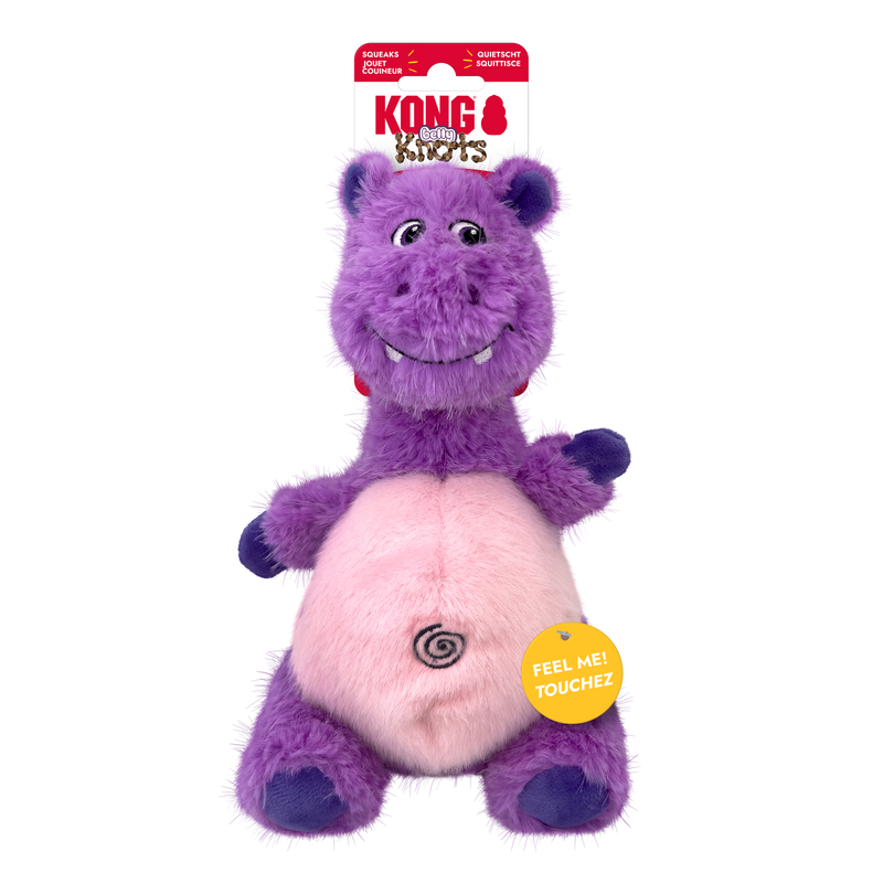 Honden speelgoed speeltjes Kong hond knots belly hippo medium/large