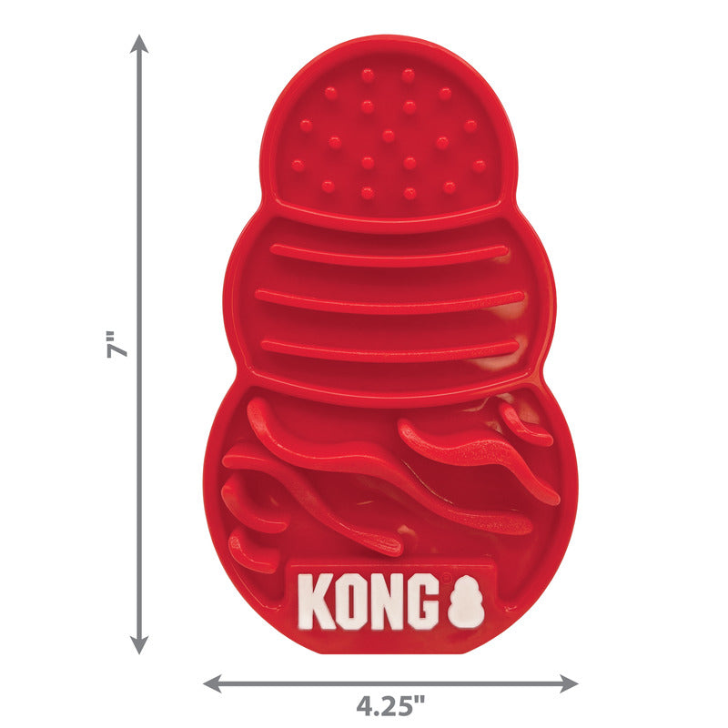 Hondenspeelgoed Kong licks Small/Large rood