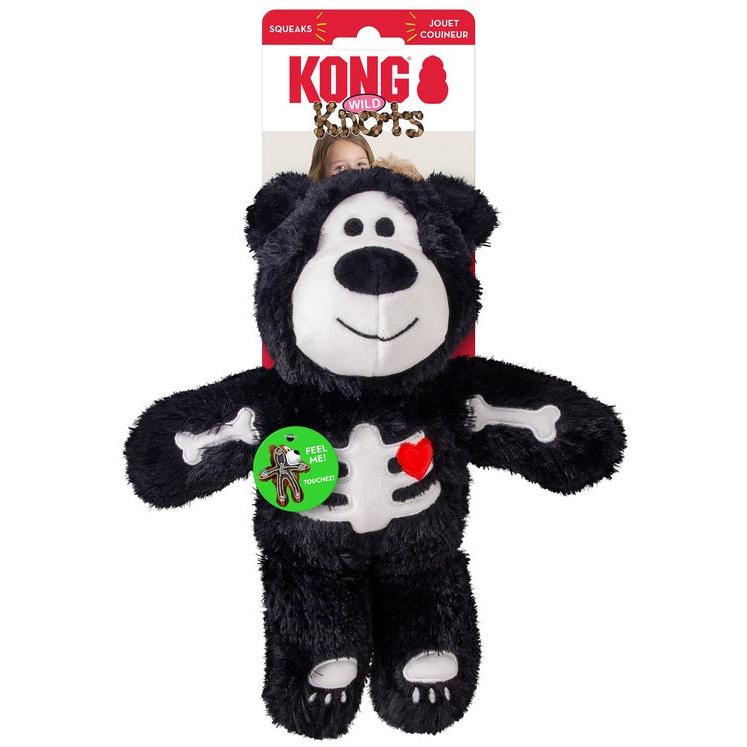BINNEN KORT LEVERBAAR Honden speelgoed Boon pluche Kong halloween wildknots skeleton bear