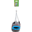 Vogelspeelgoed Boon vogelnest hangbaar ton-model 14 cm, bruin/blauw.
