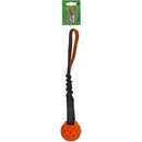 Honden speelgoed Boon hond speelgoed apporteerbal oranje TPR 7cm of 9 cm+stretchlus+piep