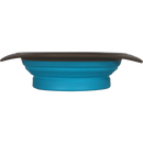 Honden/Katten voer/water bakken Boon opvouwbare voer/drinkbak voor auto en vakantie kleur  grijs/blauw 15/19/23 cm